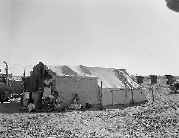 Camp of migratory workers, Imperial County, California, 1937. Creator: Dorothea Lange
