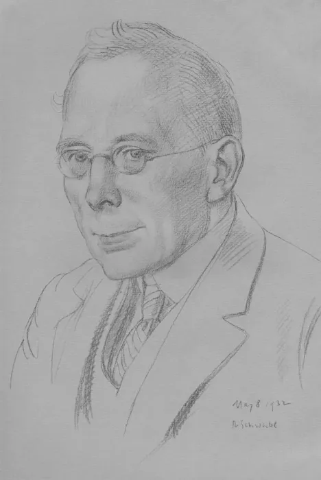 Framed Print : Campbell Dodgson, Keeper of Prints and Drawings, British Museum, 1912-32, 1932. Artist: Randolph Schwabe Framed Print : Campbell Dodgson, Keeper of Prints and Drawings, British Museum, 1912-32, 1932. Artist: Randolph Schwabe