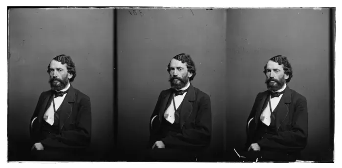 Framed Print : Campbell, Hon. James Hepburn of Pa, Minister to Sweden (1864-1867), c. 1860-1865. Creator: Unknown Framed Print : Campbell, Hon. James Hepburn of Pa, Minister to Sweden (1864-1867), c. 1860-1865. Creator: Unknown