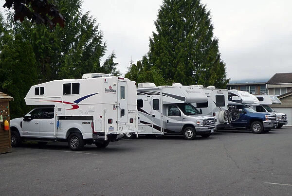 Camper trucks, Vancouver Island, British Columbia 2018. Creator: Unknown