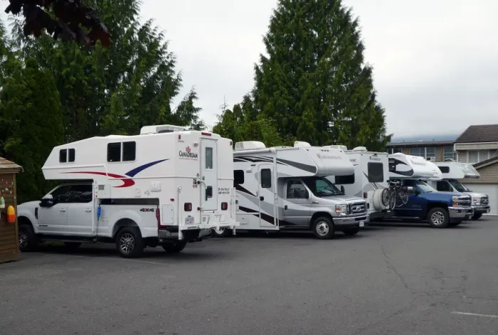 Framed Print : Camper trucks, Vancouver Island, British Columbia 2018. Creator: Unknown Framed Print : Camper trucks, Vancouver Island, British Columbia 2018. Creator: Unknown