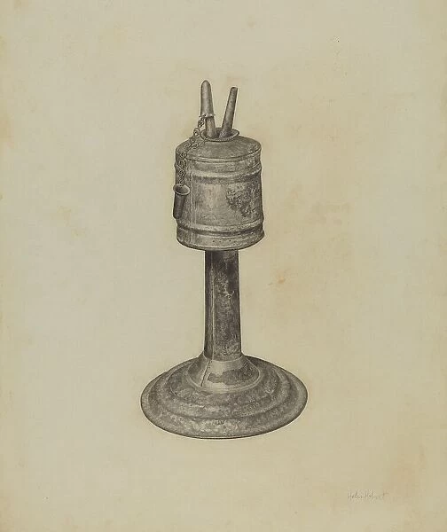 Camphene Lamp, 1935 / 1942. Creator: Helen Hobart