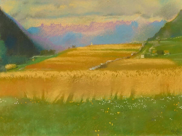 Campi di grano (cornfields), 1945. Creator: Giacometti, Augusto (1877-1947)