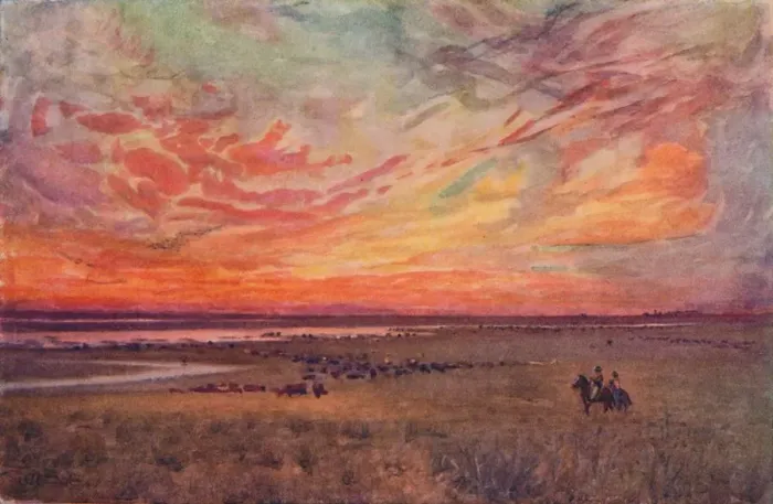 Framed Print : The Campo, 1916. Artist: E. W Christmas Framed Print : The Campo, 1916. Artist: E. W Christmas