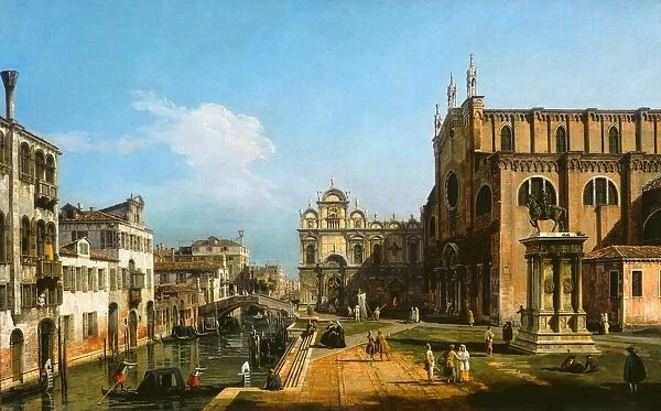 The Campo di SS. Giovanni e Paolo, Venice, 1743 / 1747. Creator: Bernardo Bellotto