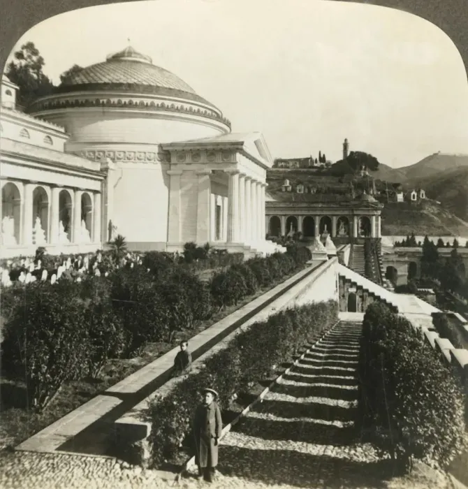 Framed Print : Campo Santo, Genoas palace of the dead, Italy, c1909. Creator: Unknown Framed Print : Campo Santo, Genoas palace of the dead, Italy, c1909. Creator: Unknown