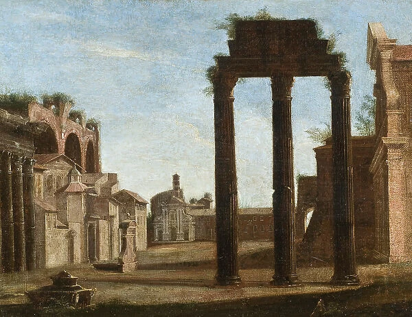 Campo Vaccino in Rome, 17th century. Creator: Unknown