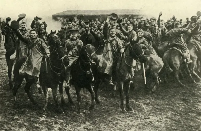 Framed Print : Canadian cavalry, First World War, 1916, (c1920). Creator: Unknown Framed Print : Canadian cavalry, First World War, 1916, (c1920). Creator: Unknown