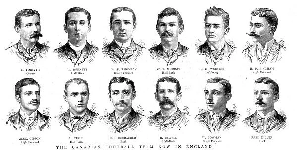 The Canadian Football Team now in England, 1888. Creator: Unknown