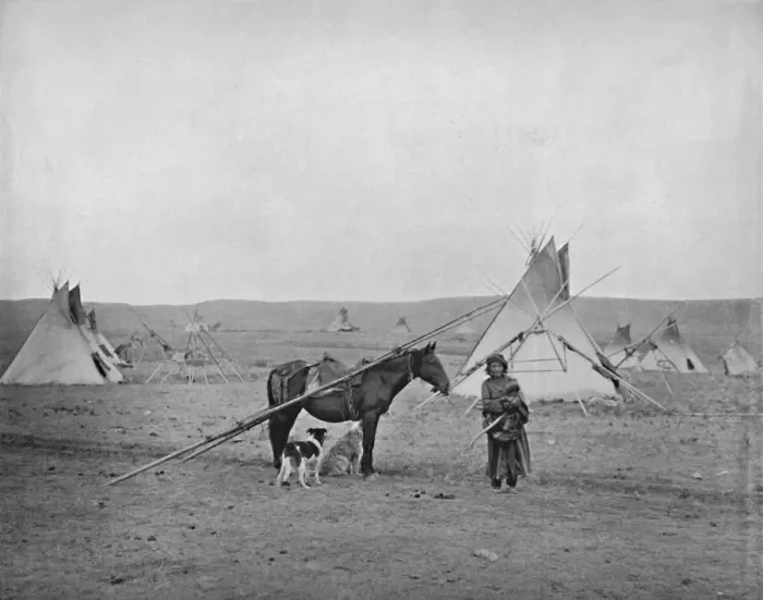 Framed Print : Canadian Natives, 19th century Framed Print : Canadian Natives, 19th century