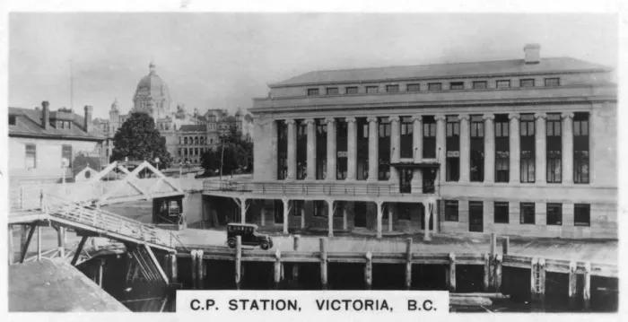 Framed Print : Canadian Pacific Station, Victoria, British Columbia, Canada, c1920s Framed Print : Canadian Pacific Station, Victoria, British Columbia, Canada, c1920s