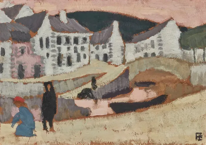Framed Print : The Canal, Brittany Landscape, 1909. Creator: Roger de la Fresnaye Framed Print : The Canal, Brittany Landscape, 1909. Creator: Roger de la Fresnaye