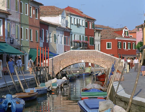 Canal, Burano, Venice, Italy