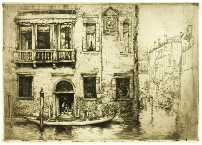 Framed Print : The Canal of the Little Saint, Venice, 1909. Creator: Donald Shaw MacLaughlan Framed Print : The Canal of the Little Saint, Venice, 1909. Creator: Donald Shaw MacLaughlan