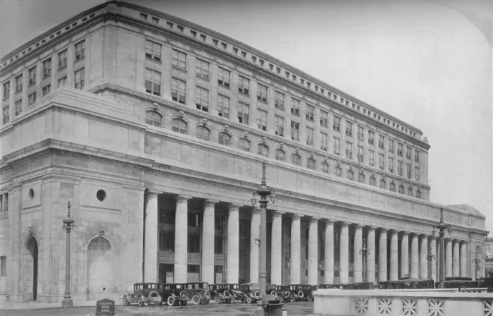 Framed Print : Canal Street facade, Chicago Union Station, Illinois, 1926 Framed Print : Canal Street facade, Chicago Union Station, Illinois, 1926