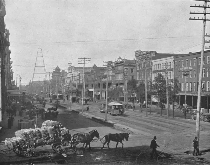 Framed Print : Canal Street, New Orleans, Louisiana, USA, c1900. Creator: Unknown Framed Print : Canal Street, New Orleans, Louisiana, USA, c1900. Creator: Unknown