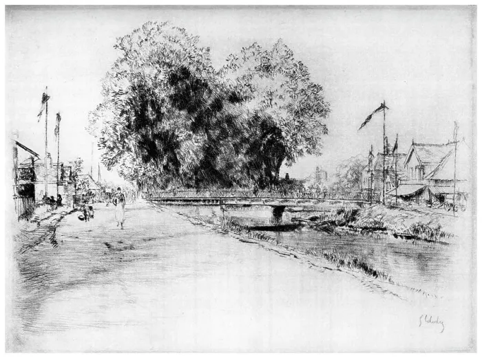 Framed Print : Canal a Troyes, c1880-1930 (1924). Artist: Gustave Leheutre Framed Print : Canal a Troyes, c1880-1930 (1924). Artist: Gustave Leheutre