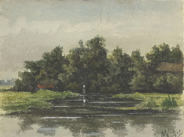 Canal view, 1897. Creator: Willem Witsen