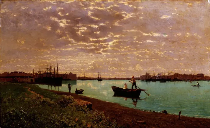 Framed Print : Canale della Giudecca, 1881 Framed Print : Canale della Giudecca, 1881