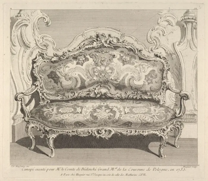 Framed Print : Canapeexecutepour Mr. le Comte de Bielenski Framed Print : Canapeexecutepour Mr. le Comte de Bielenski