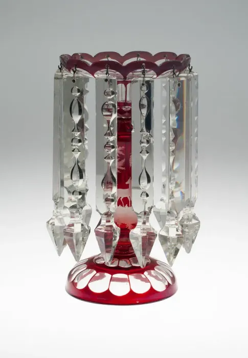 Framed Print : Candelabra, Bohemia, c. 1840 / 50. Creator: Bohemia Glass Framed Print : Candelabra, Bohemia, c. 1840 / 50. Creator: Bohemia Glass
