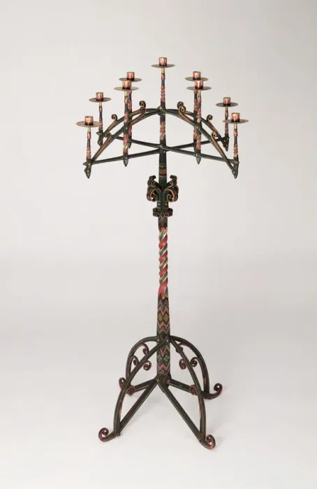 Framed Print : Candelabra (One of a Pair), England, c. 1860. Creator: William White Framed Print : Candelabra (One of a Pair), England, c. 1860. Creator: William White