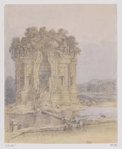 Candi Kalasan, near Yogyakarta, Central Java, 1817. Creator: Adrianus Johannes Bik