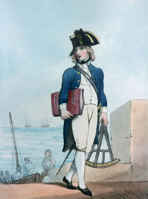 Framed Print : Candidate for the Marines, 1799. Artist: Thomas Rowlandson Framed Print : Candidate for the Marines, 1799. Artist: Thomas Rowlandson