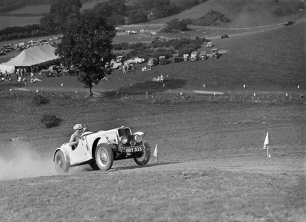 Candidi Provocatores team Singer Le Mans at the Singer CC Rushmere Hill Climb, Shropshire 1935