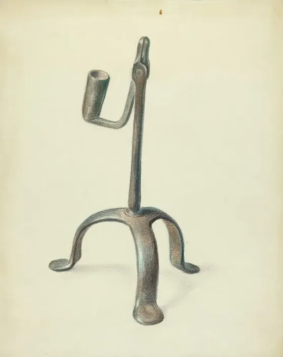 Framed Print : Candle Holder, 1935 / 1942. Creator: Bernard Gussow Framed Print : Candle Holder, 1935 / 1942. Creator: Bernard Gussow