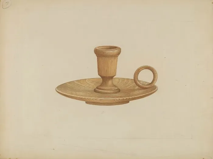 Framed Print : Candle Holder, c. 1937. Creator: Arthur Wegg Framed Print : Candle Holder, c. 1937. Creator: Arthur Wegg