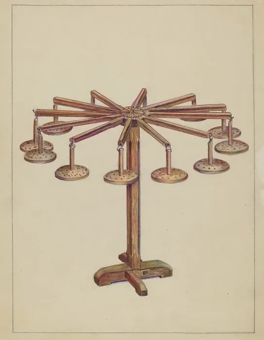 Framed Print : Candle Holder, c. 1937. Creator: Charlotte Winter Framed Print : Candle Holder, c. 1937. Creator: Charlotte Winter
