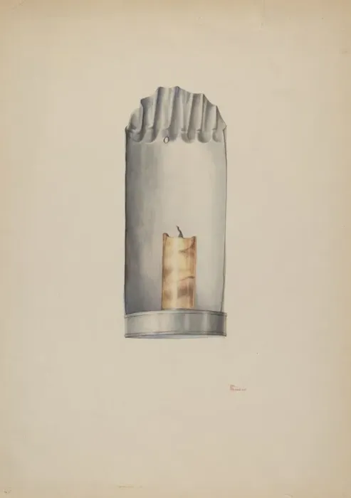 Framed Print : Candle Holder, c. 1940. Creator: William Kieckhofel Framed Print : Candle Holder, c. 1940. Creator: William Kieckhofel