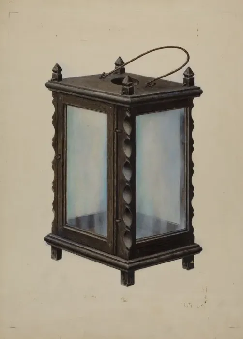 Framed Print : Candle Lantern, c. 1939. Creator: Samuel W. Ford Framed Print : Candle Lantern, c. 1939. Creator: Samuel W. Ford