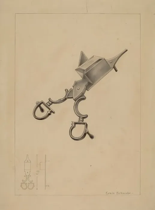 Framed Print : Candle Snuffer, c. 1937. Creator: Erwin Schwabe