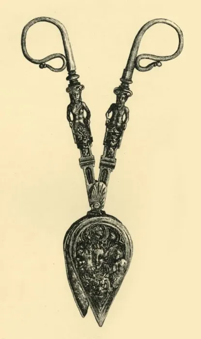 Framed Print : Candle snuffers, 16th century?, (1881). Creator: W Wise Framed Print : Candle snuffers, 16th century?, (1881). Creator: W Wise