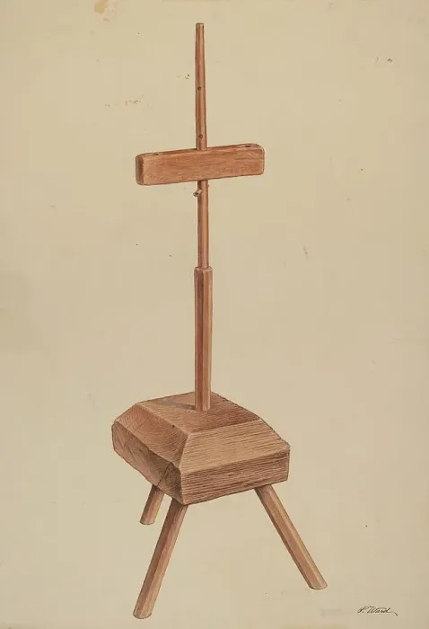 Framed Print : Candle Stand, c. 1938. Creator: Paul Ward Framed Print : Candle Stand, c. 1938. Creator: Paul Ward