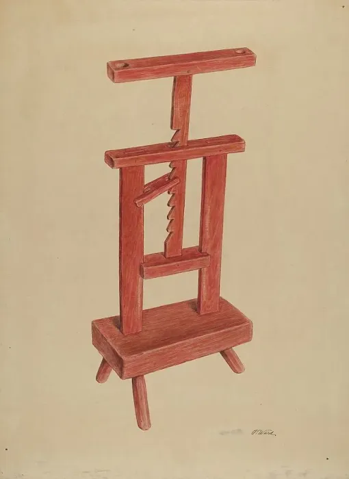 Framed Print : Candle Stand, c. 1938. Creator: Paul Ward Framed Print : Candle Stand, c. 1938. Creator: Paul Ward