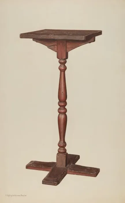 Framed Print : Candle Stand, c. 1940. Creator: M. Rosenshield-von-Paulin Framed Print : Candle Stand, c. 1940. Creator: M. Rosenshield-von-Paulin