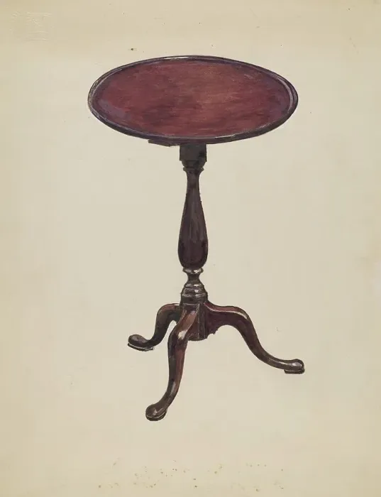 Framed Print : Candlestand, 1936. Creator: Max Schwartz Framed Print : Candlestand, 1936. Creator: Max Schwartz
