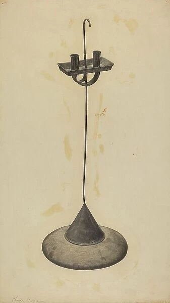 Candlestand, c. 1938. Creator: Charles Garjian