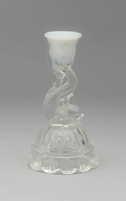 Framed Print : Candlestick, 1850 / 70. Creator: Boston and Sandwich Glass Company Framed Print : Candlestick, 1850 / 70. Creator: Boston and Sandwich Glass Company
