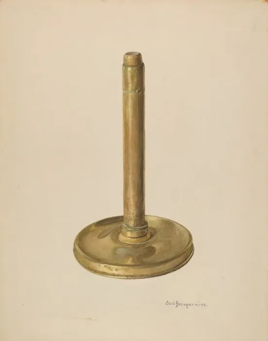 Framed Print : Candlestick, 1935 / 1942. Creator: Carl Buergerniss Framed Print : Candlestick, 1935 / 1942. Creator: Carl Buergerniss