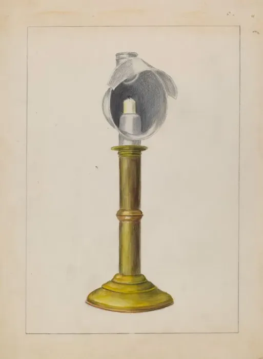 Framed Print : Candlestick, 1935 / 1942. Creator: Hester Duany Framed Print : Candlestick, 1935 / 1942. Creator: Hester Duany