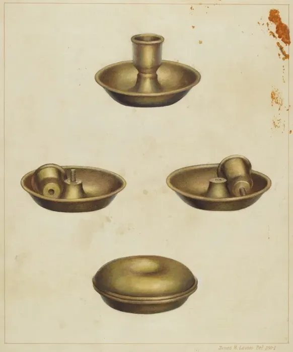 Framed Print : Candlestick, 1935 / 1942. Creator: James M. Lawson Framed Print : Candlestick, 1935 / 1942. Creator: James M. Lawson