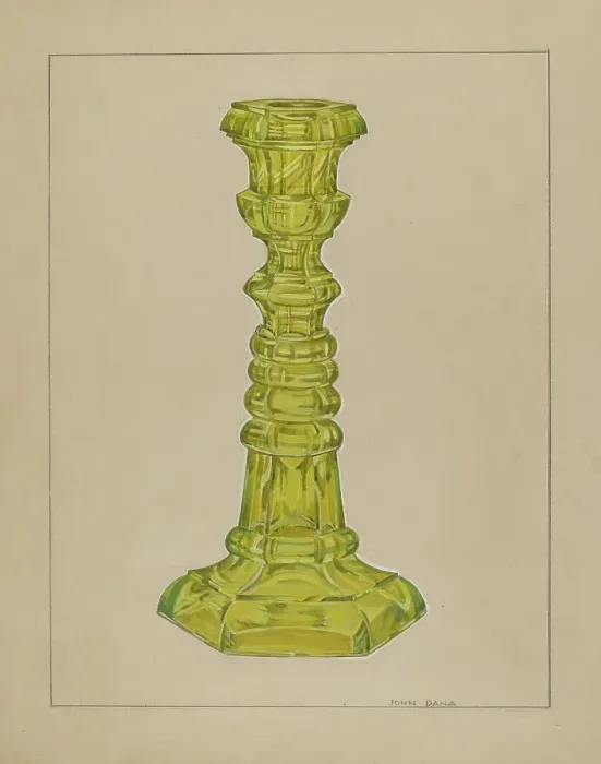 Framed Print : Candlestick, 1935 / 1942. Creator: John Dana Framed Print : Candlestick, 1935 / 1942. Creator: John Dana