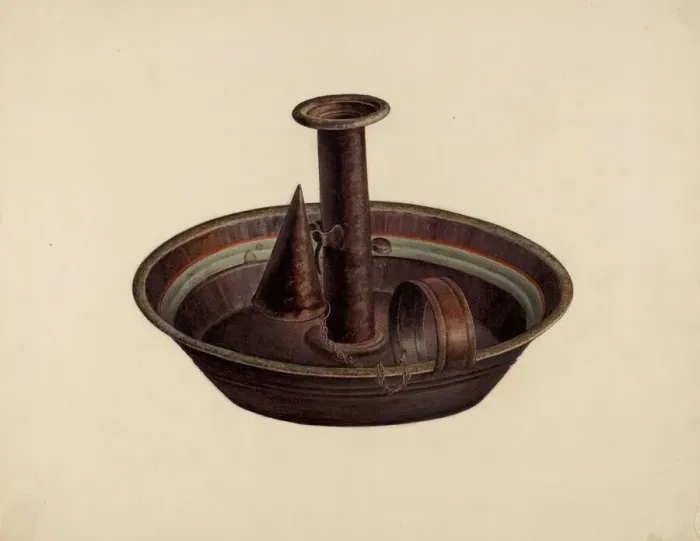 Framed Print : Candlestick, 1935 / 1942. Creator: Mildred Ford Framed Print : Candlestick, 1935 / 1942. Creator: Mildred Ford