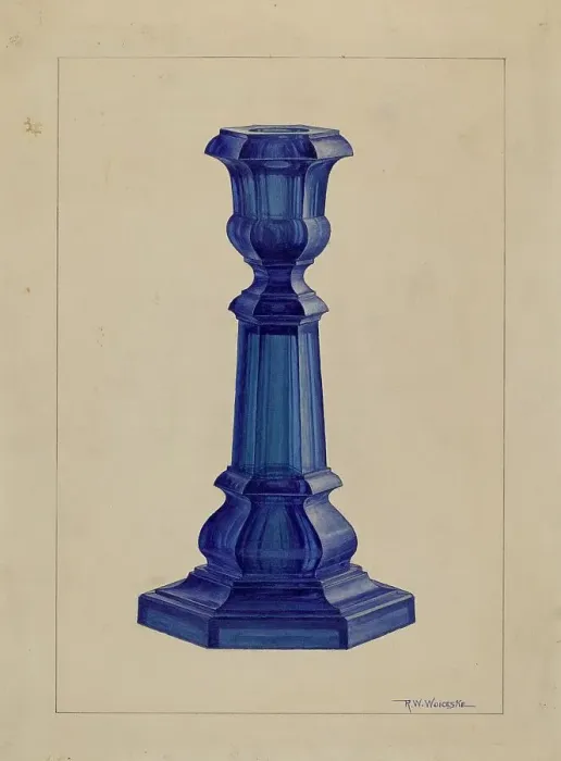 Framed Print : Candlestick, 1935 / 1942. Creator: Ronau William Woiceske Framed Print : Candlestick, 1935 / 1942. Creator: Ronau William Woiceske