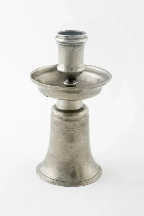 Framed Print : Candlestick on Bell-Shaped Base, Netherlands, 17th century. Creator: Unknown Framed Print : Candlestick on Bell-Shaped Base, Netherlands, 17th century. Creator: Unknown