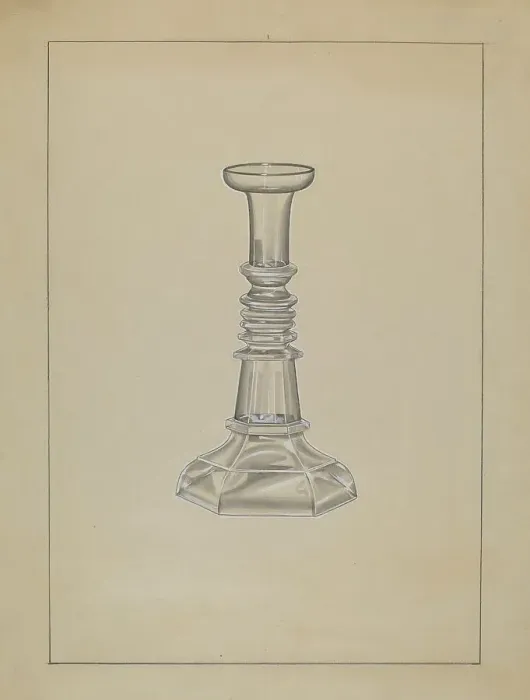 Framed Print : Candlestick, c. 1936. Creator: John Dana Framed Print : Candlestick, c. 1936. Creator: John Dana